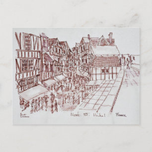 Cartão Postal Rampart, Mont Santo-Michel   Noruega, França