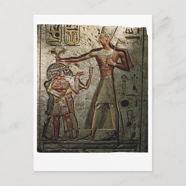 Cartão Postal Ramsés Excelente Egípcio Pharaoh Sphinx Art (Frente)