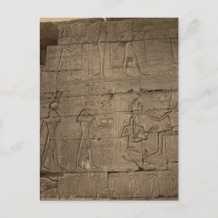 Cartão Postal Ramusseum. Egito cerca de 1867