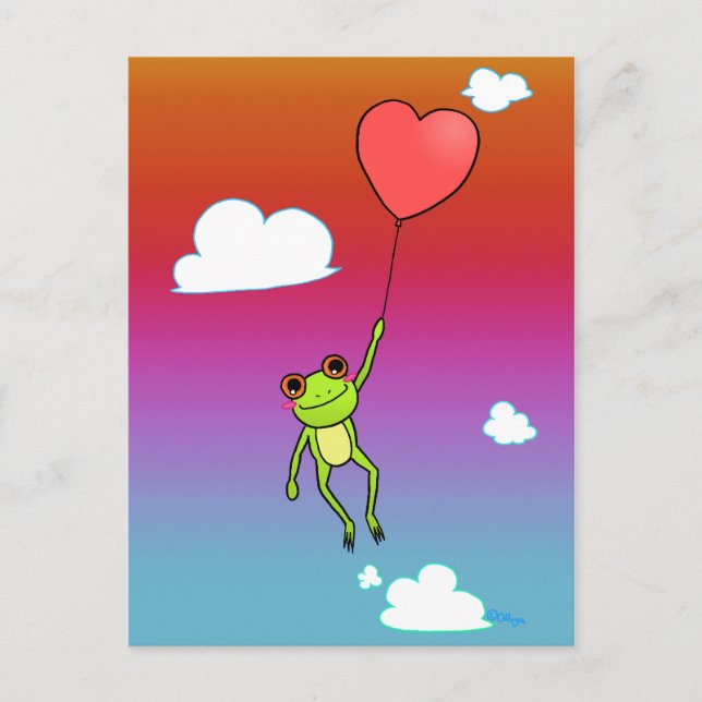 Cartão Postal Rana Volando (Frente)