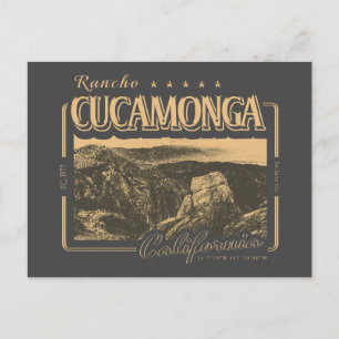 CARTÃO POSTAL RANCHO CUCAMONGA CALIFÓRNIA - CUCAMONGA PEAK