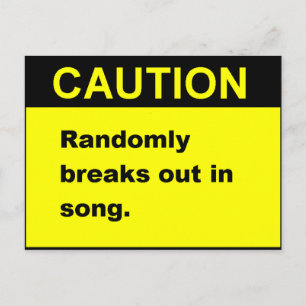 Cartão Postal Randmon Song