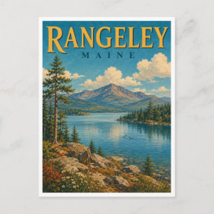 Cartão Postal Rangeley Maine Rangeley Lake GeoSaga