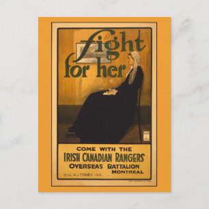 Cartão Postal Rangers irlandeses canadenses depois da mãe de Whi