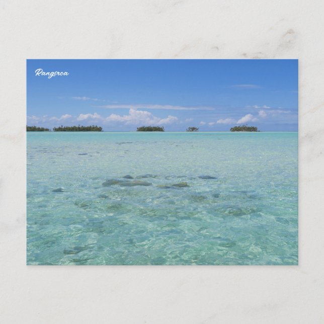 Cartão Postal Rangiroa Blue Lagoon (Frente)