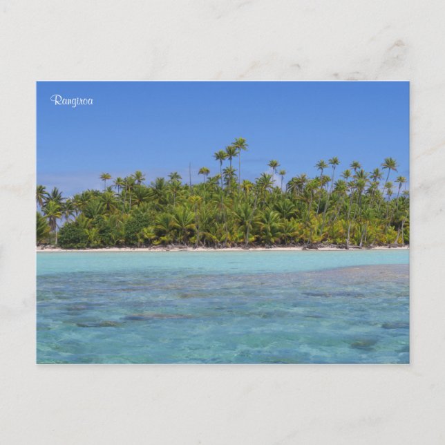 Cartão Postal Rangiroa Polinésia Francesa (Frente)