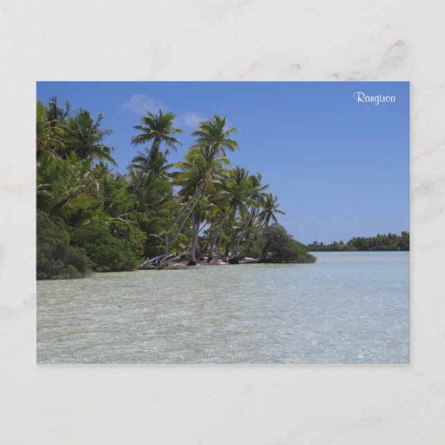 Cartão Postal Rangiroa Polinésia Francesa (Frente)
