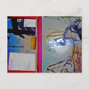 Cartão Postal Rangra Movie Theater Window, Alpin, TX