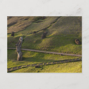 Cartão Postal Rano Raraku, Rapa Nui, Ilha de Páscoa, Chile