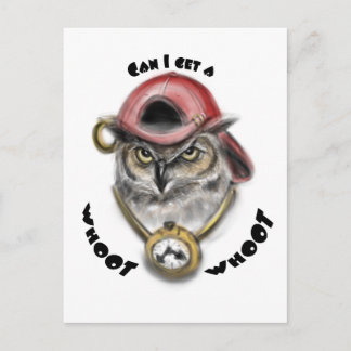 Cartão Postal Rap Owl