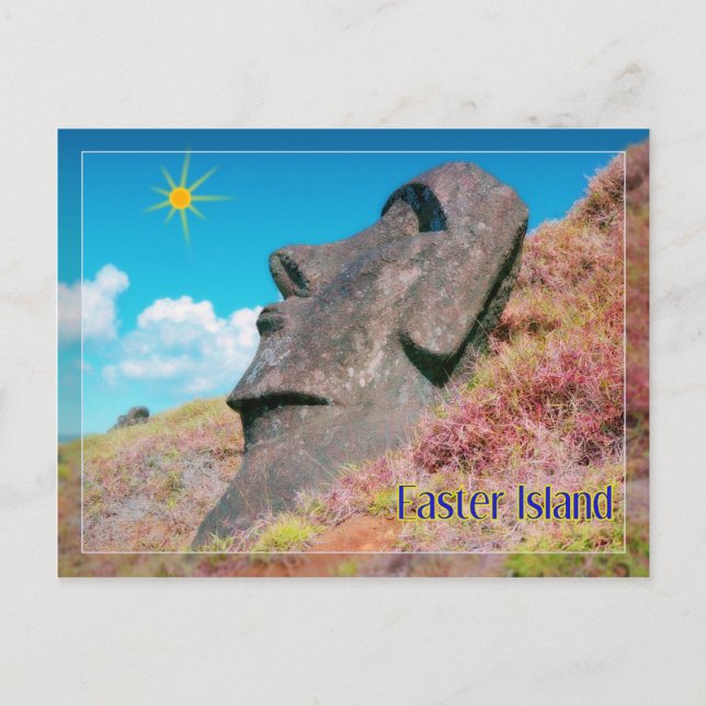 Cartão Postal Rapa Nui, Ilha da Páscoa (Frente)