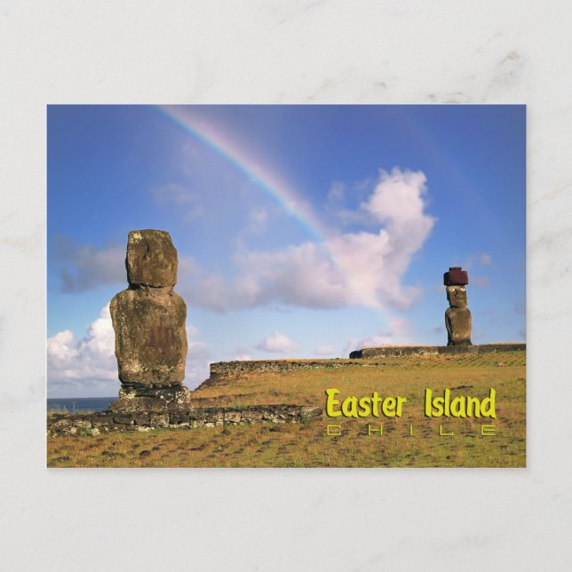 Cartão Postal Rapa Nui, Ilha da Páscoa (Frente)