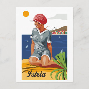 Cartão Postal Rapariga da Ístria