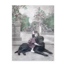 Rapariga e seu Cachorro