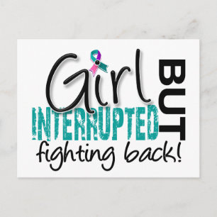 Cartão Postal Rapariga Interrompida 2 Cancer de Tiroide