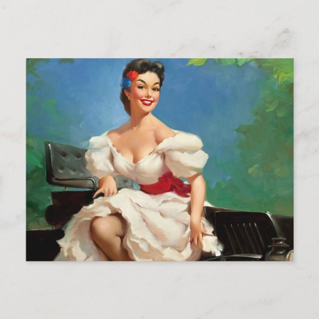 Cartão Postal Rapariga Mexicana (Frente)