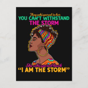 Cartão Postal Rapariga Orgulhosa Patrimônio Africano Negro