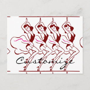 Cartão Postal Raparigas dançantes Thunder_Cove