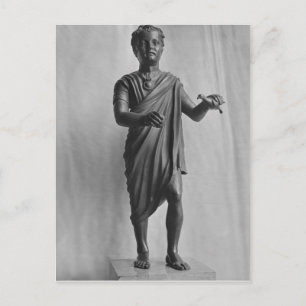 Cartão Postal Rapaz com um pássaro, republicano tardio