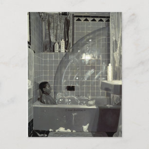 Cartão Postal Rapaz e a Bolha 1990