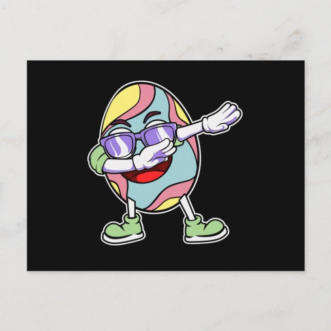 Cartão Postal Rapazes De Caça De Ovos Com Coelhinhos De Páscoa (Frente)