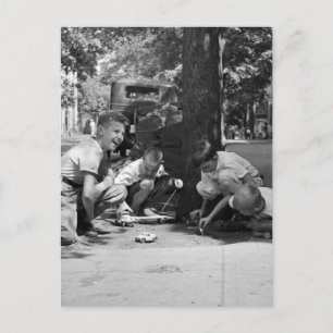 Cartão Postal Rapazes de Georgetown, década de 1930
