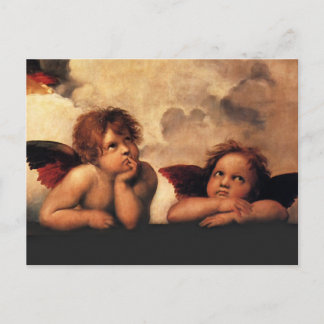 Cartão Postal Raphael - Anjos