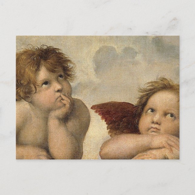 Cartão Postal Raphael Cherubs Angels (Frente)