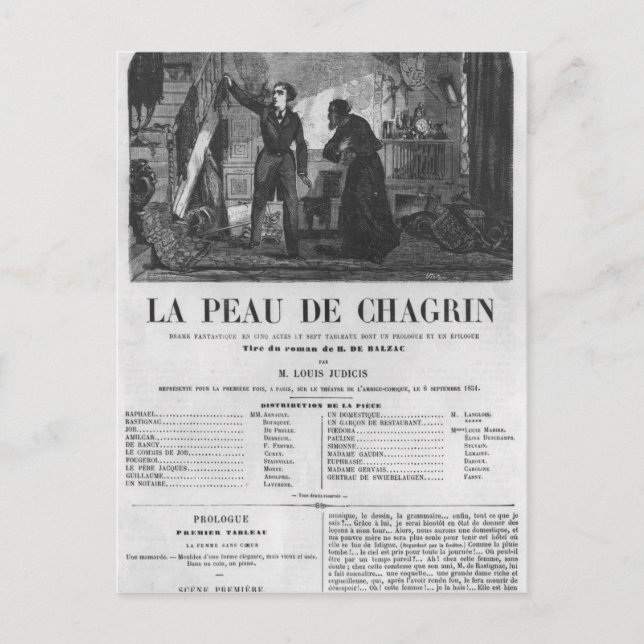 Cartão Postal Raphael de Valentin e o comerciante (Frente)