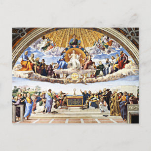 Cartão Postal Raphael - Disputa do Santíssimo Sacramento