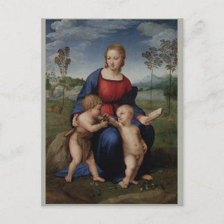 Cartão Postal Raphael Madonna do Goldfinch