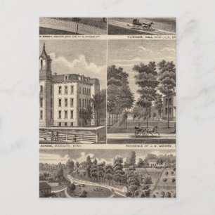 Cartão Postal Rapidan Mills and Residences in Rapidan, Minnesota