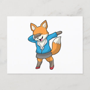 Cartão Postal Raposa como Secretária na Dança Hip Hop