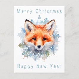 Cartão Postal Raposa e Natal