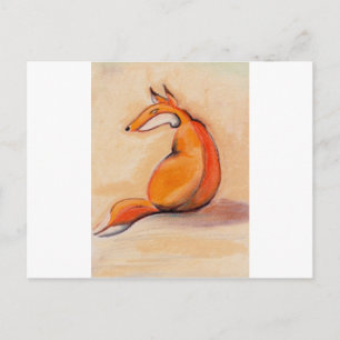 Cartão Postal Raposa Sentada