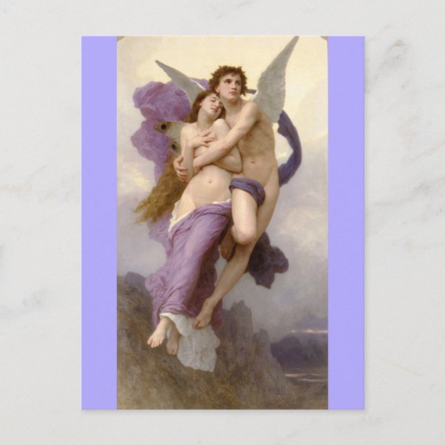 Cartão Postal Rapto de Psyche - bouguereau (Frente)