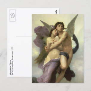 Cartão Postal Rapto (t.c.p. Ravement) de Psyche por Bouguereau