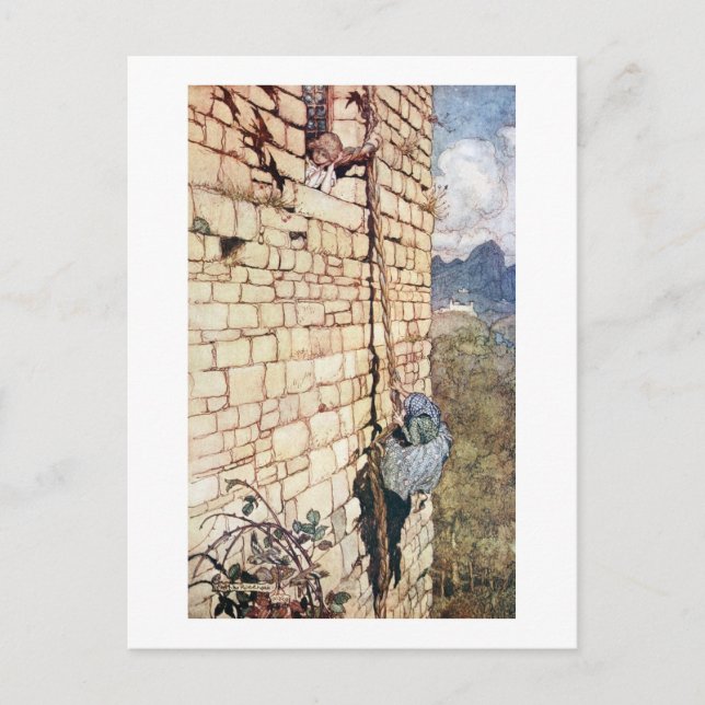 Cartão Postal Rapunzel (Frente)