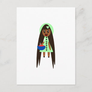 Cartão Postal Rapunzel e a sopa de tomate mágico