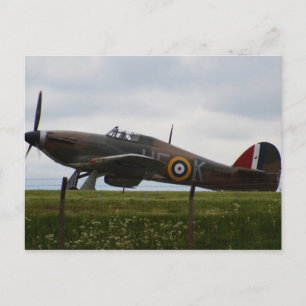 Cartão Postal Raro Hawker Hurricane