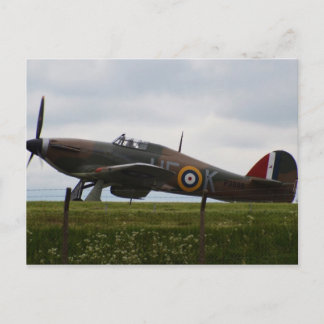 Cartão Postal Raro Hawker Hurricane