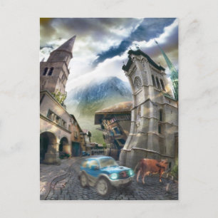 Cartão Postal Raro Pueblo (fragmento) - Cartão-postal