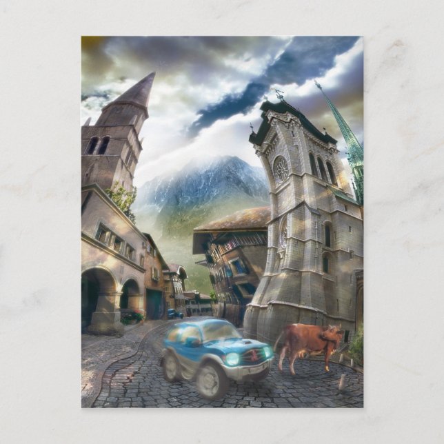 Cartão Postal Raro Pueblo (fragmento) - Cartão-postal (Frente)