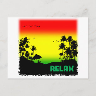 Cartão Postal rasta de relaxamento