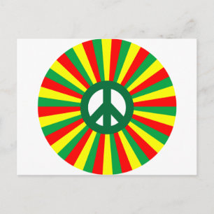 Cartão Postal Rasta Peace
