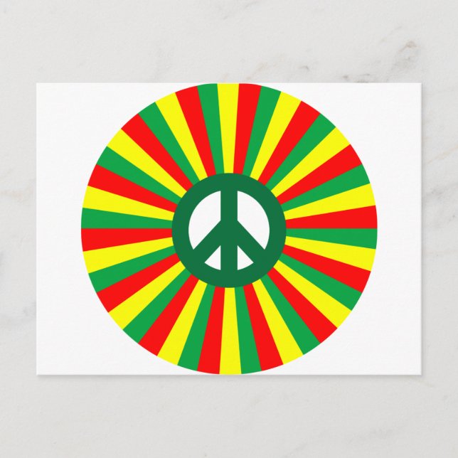 Cartão Postal Rasta Peace (Frente)