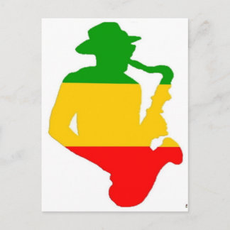 Cartão Postal Rasta Sax