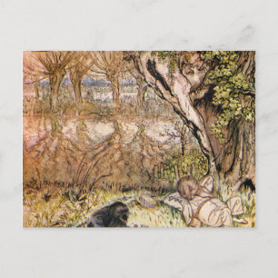 Cartão Postal Rat E Mole Têm Um Picnic - Arthur Rackham