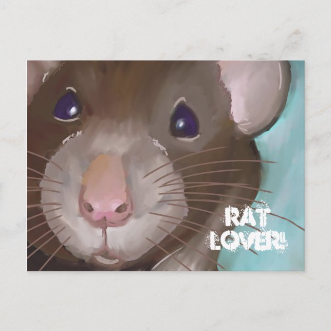 Cartão postal Rat Lover (Frente)