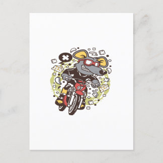 Cartão Postal Rat Motocross Rider